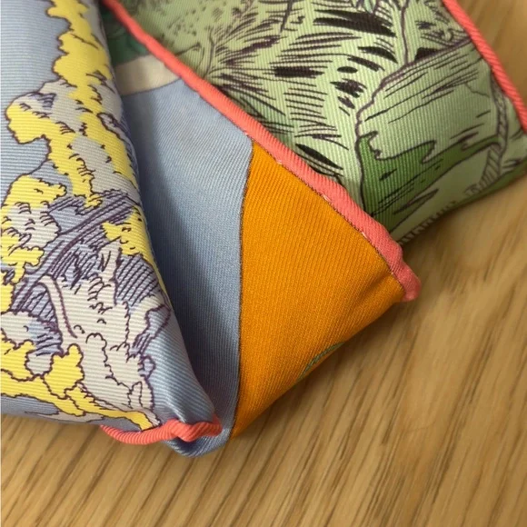 Hermes Multicolor Silk Scarf - Picture 5 of 6